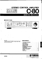 Yamaha C-80 - Service Manual 